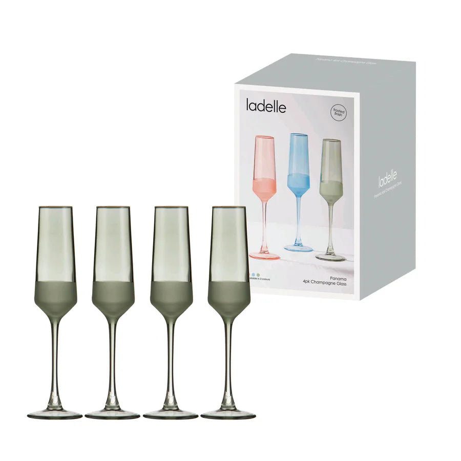 Panama Moss 4pk Champagne Glass
