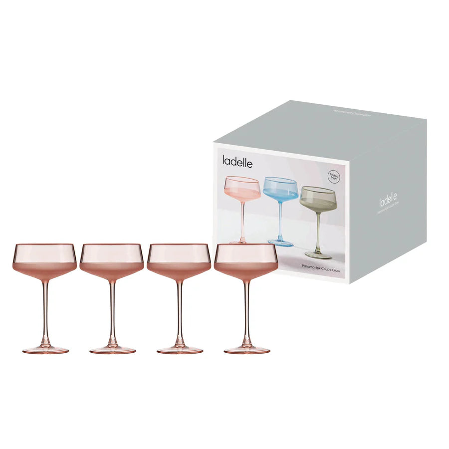 Panama Coral 4pk Coupe Glass
