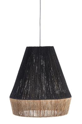 Duo 2 Black/Natural Jute Lamp