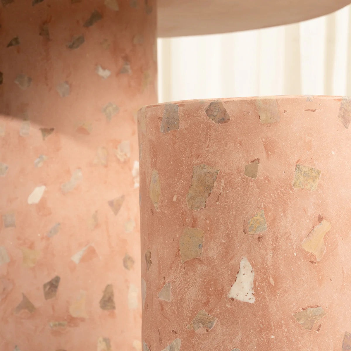 ILLIA TERRAZZO STOOL - TERRAROSA