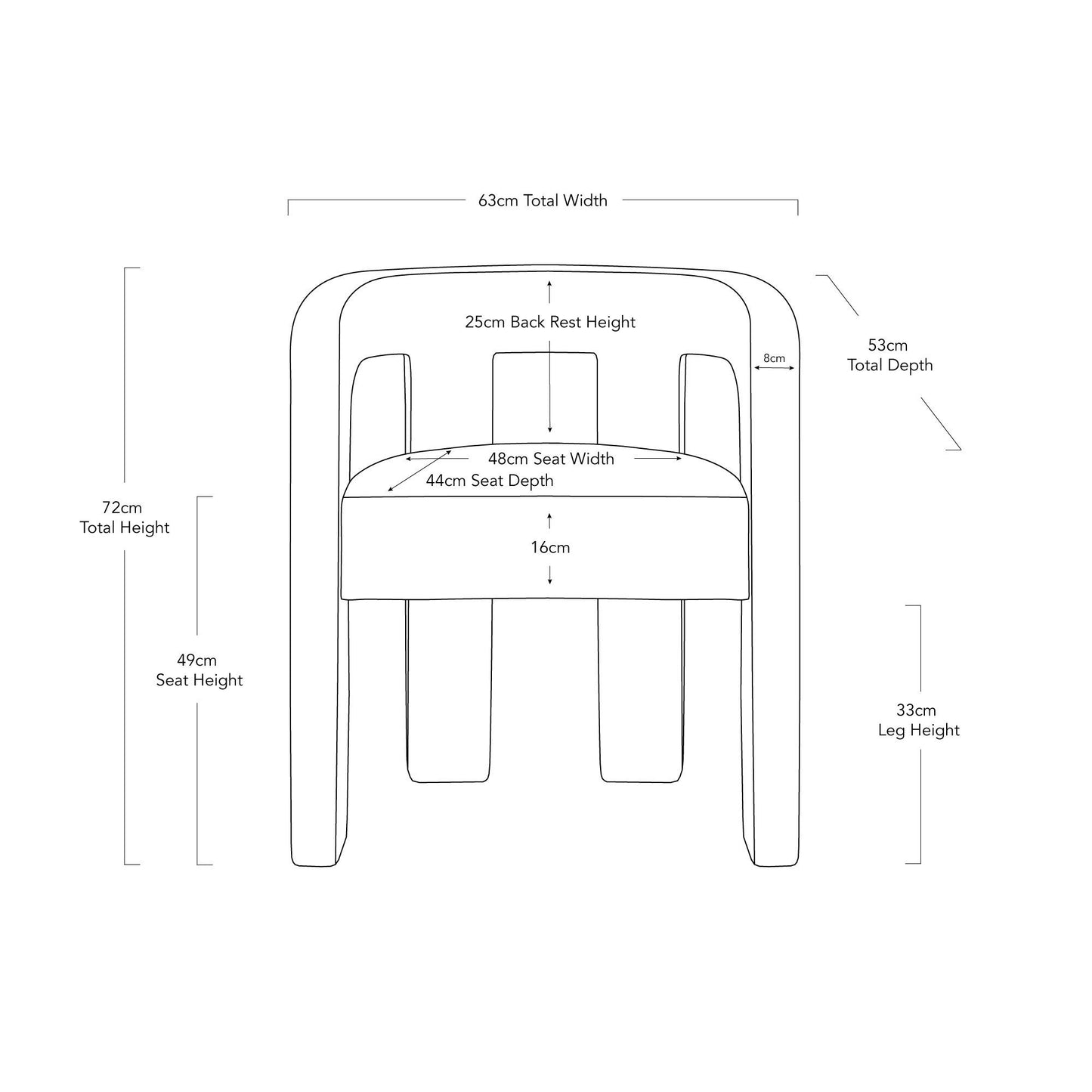 LYON OCCASIONAL CHAIR – DARK OLIVE