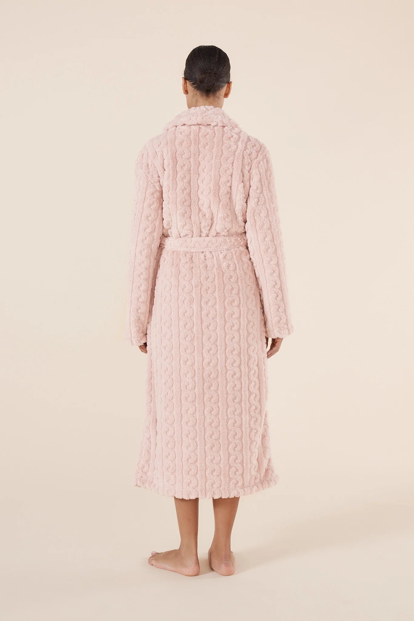 Gabriella Pink Plush Robe - Pink