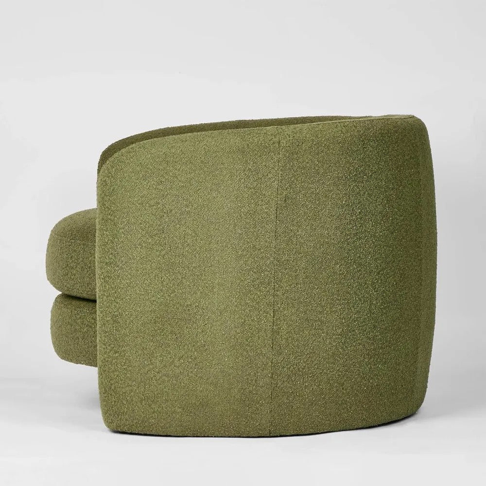 CORA ARMCHAIR OLIVE BOUCLE
