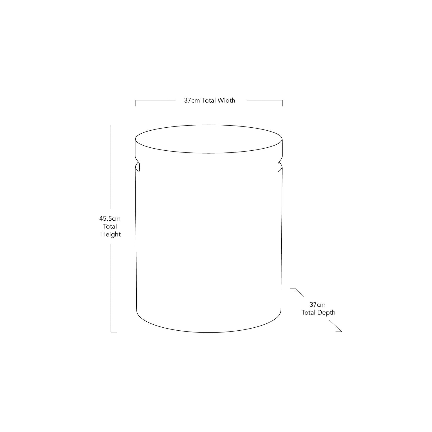 CLIFTON ROUND STOOL – WHITE