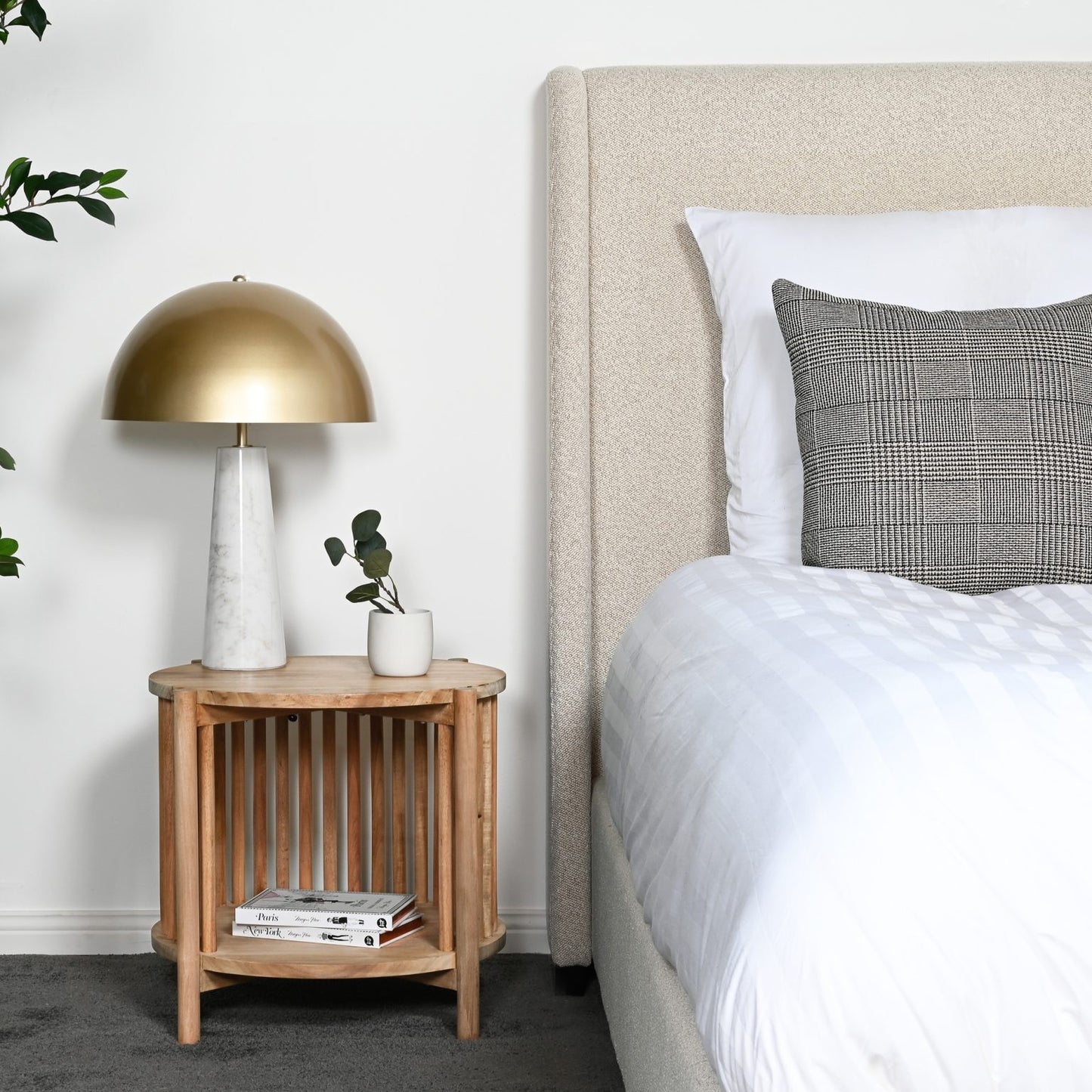 DORIAN – HEADBOARD – OATMEAL - KING