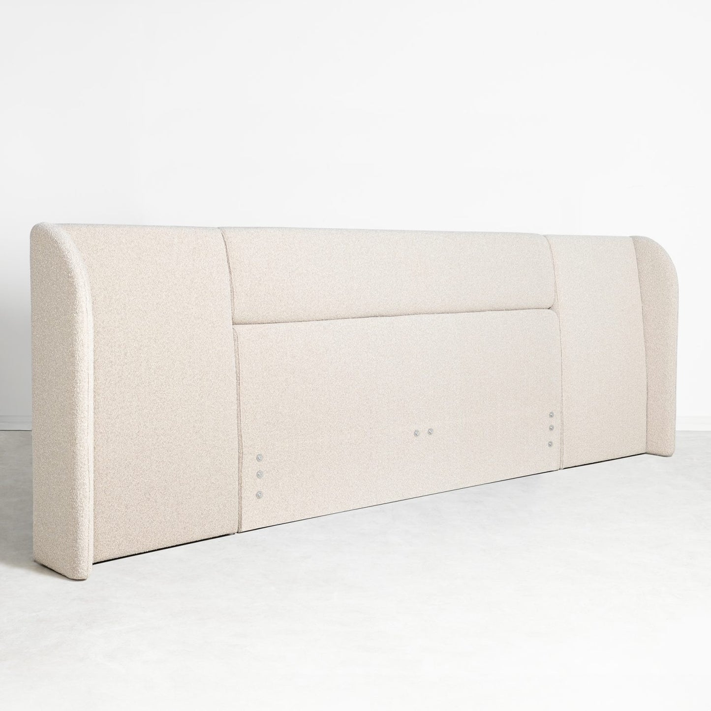 BAXTER – HEADBOARD WITH WING – OATMEAL - QUEEN