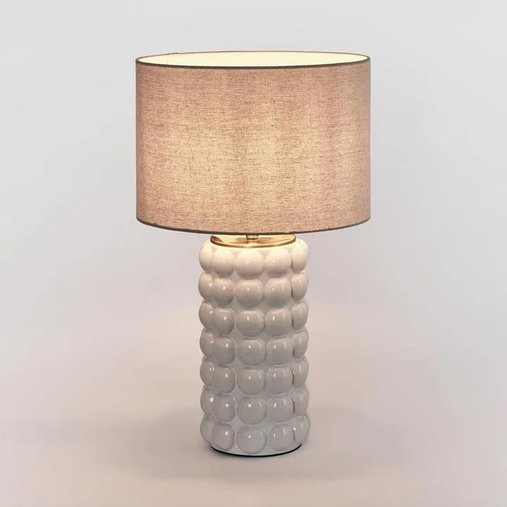 CONDOTTI WHITE TABLE LAMP & SHADE