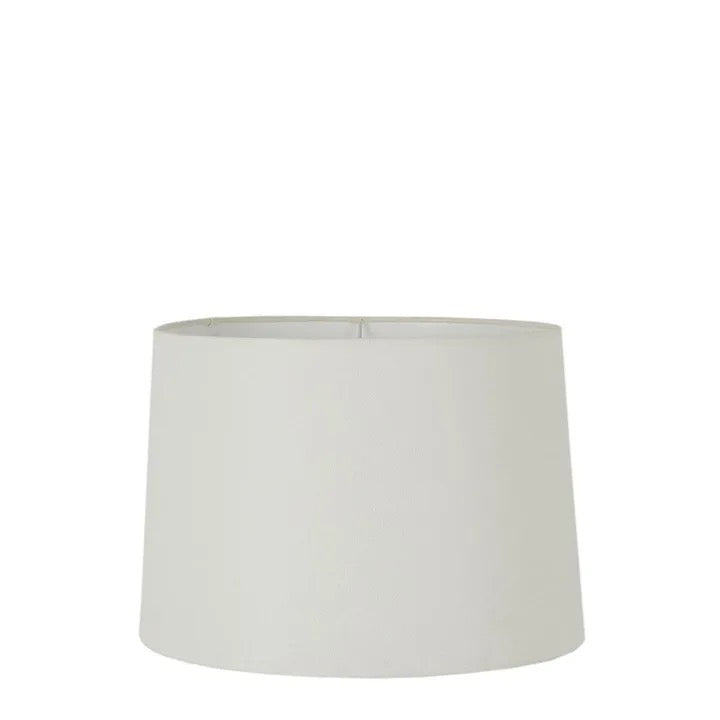 LINEN DRUM LAMP SHADE - SMALL - IVORY