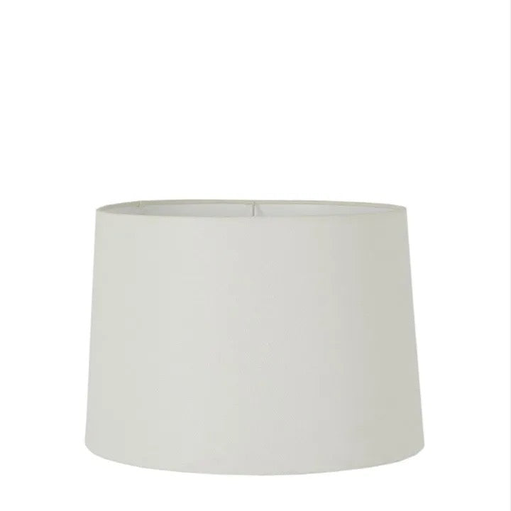LINEN DRUM LAMP SHADE - LARGE - IVORY