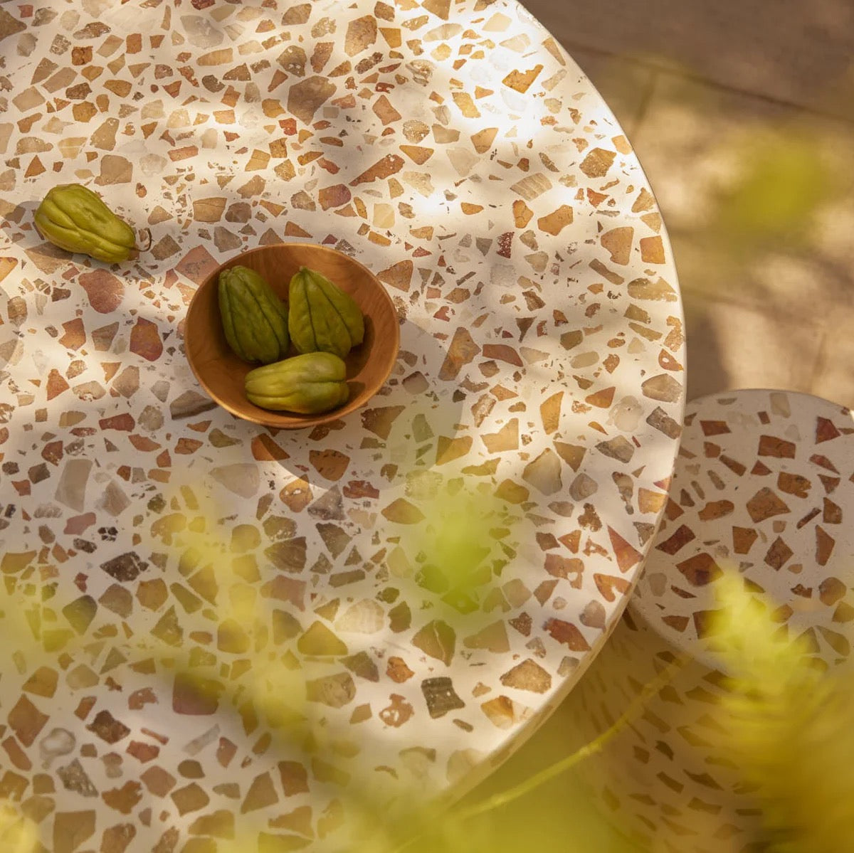 ILLIA TERRAZZO DINING TABLE - Stone