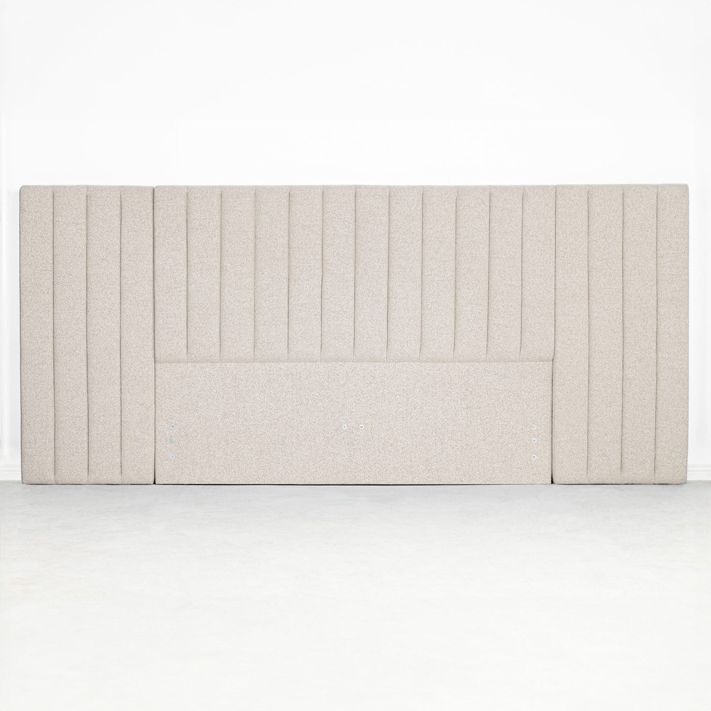 RENEE – HEADBOARD WITH WING – QUEEN – OATMEAL