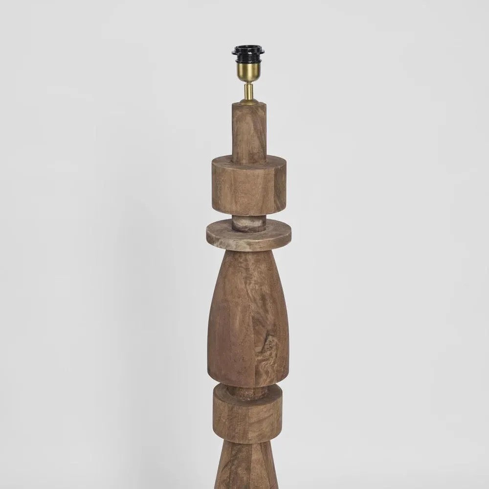 MAGNUS FLOOR LAMP BASE NATURAL - WITH NATURAL SHADE