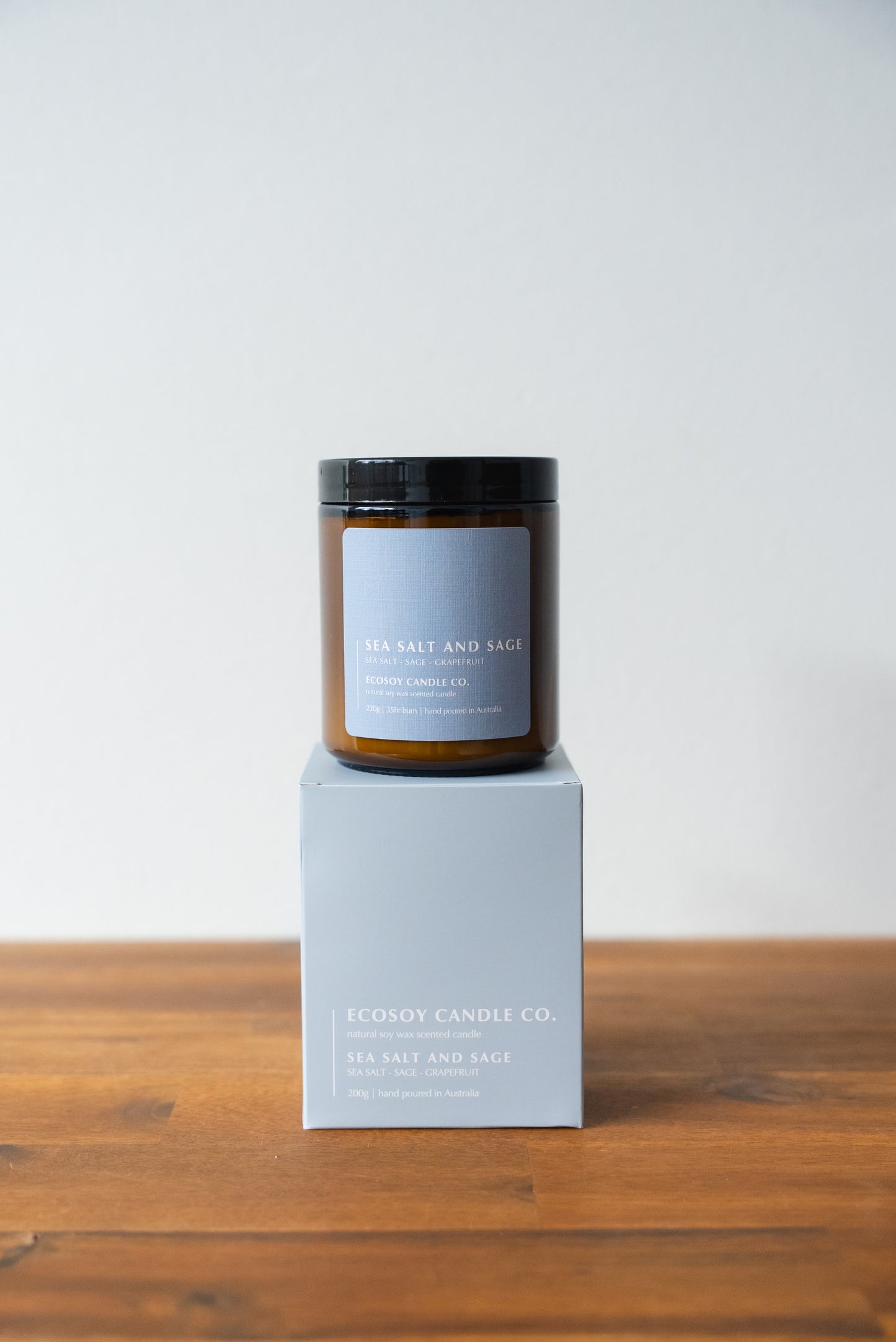 Eco Soy Candle - Sea Salt & Sage