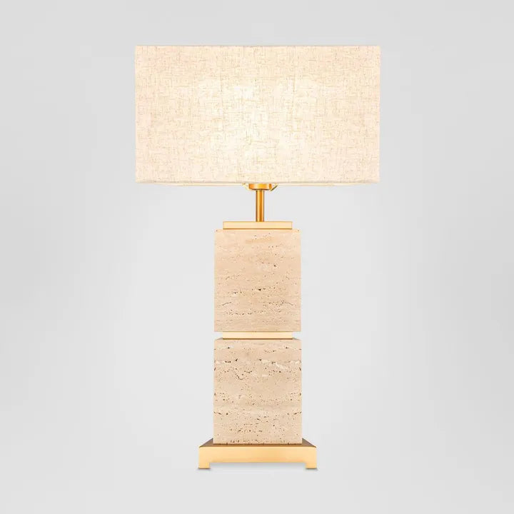 Ashley Travatine Table Lamp with shade