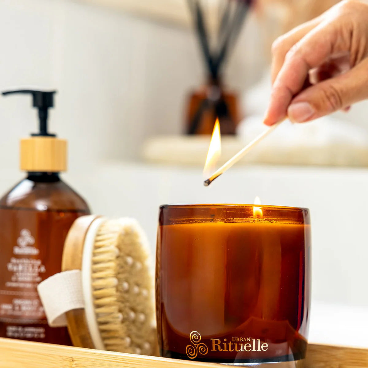 Vanilla, Lavender & Geranium Scented Soy Candle | 400gm