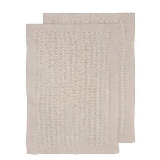 Ollie Waffle Natural 2pk Kitchen Towel