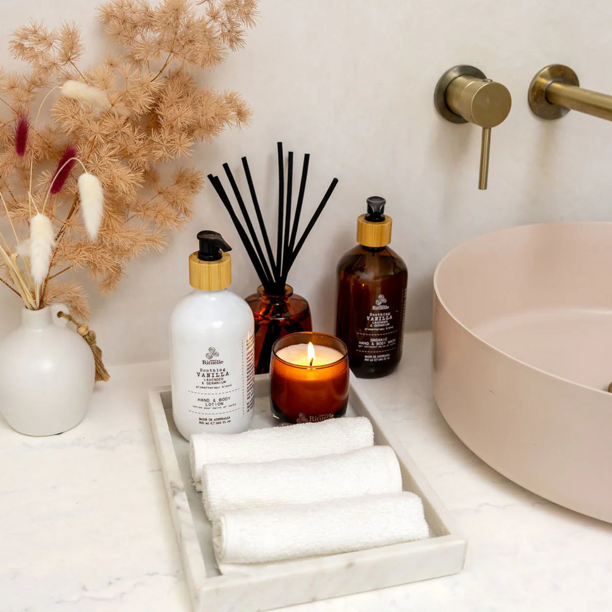 Vanilla, Lavender & Geranium Scented Soy Candle | 400gm