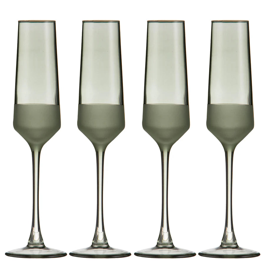 Panama Moss 4pk Champagne Glass