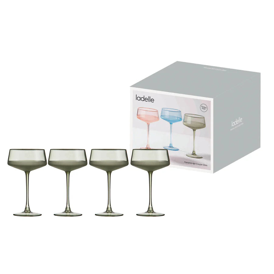 Panama Moss 4pk Coupe Glass