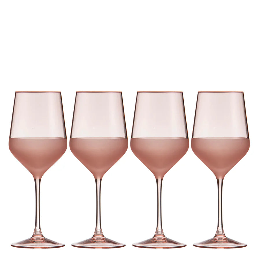 Panama Coral 4pk Wine Glass