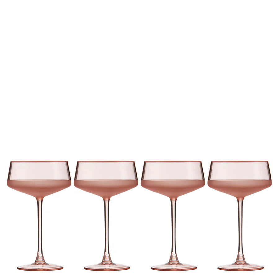 Panama Coral 4pk Coupe Glass