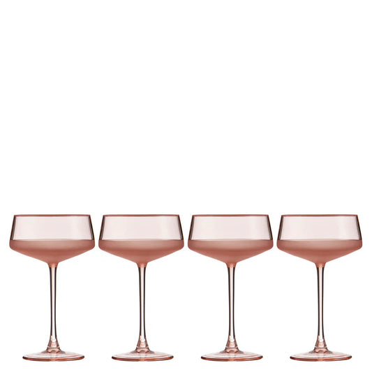 Panama Coral 4pk Coupe Glass