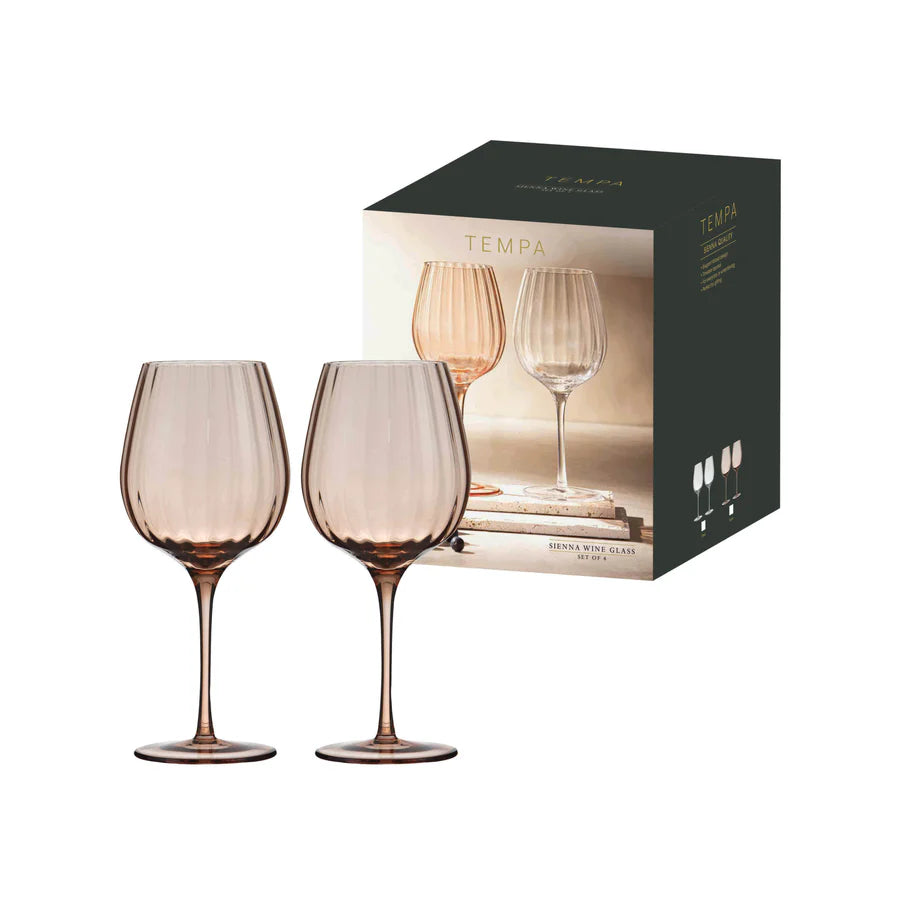 Sienna Blush 4pk Wine Glass