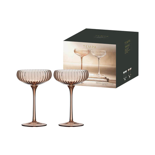 Sienna Blush 4pk Cocktail Glass