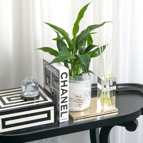 Amber Mahogany 140ml Bevelled Crystal Diffuser