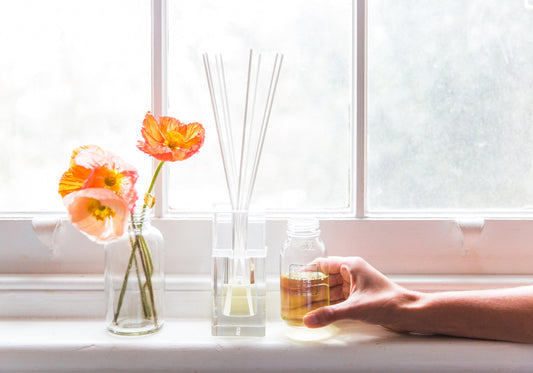 Amber Mahogany 140ml Bevelled Crystal Diffuser