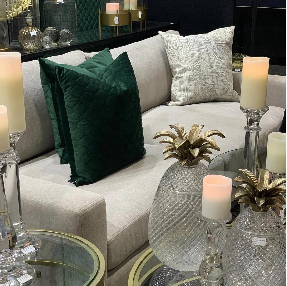 crystal Candlestick - large