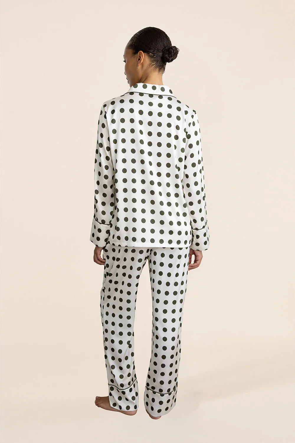 Carlotta Silky Satin Spot PJ set