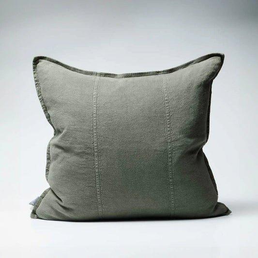 Luca® Linen Cushion - khaki - 50x50cm