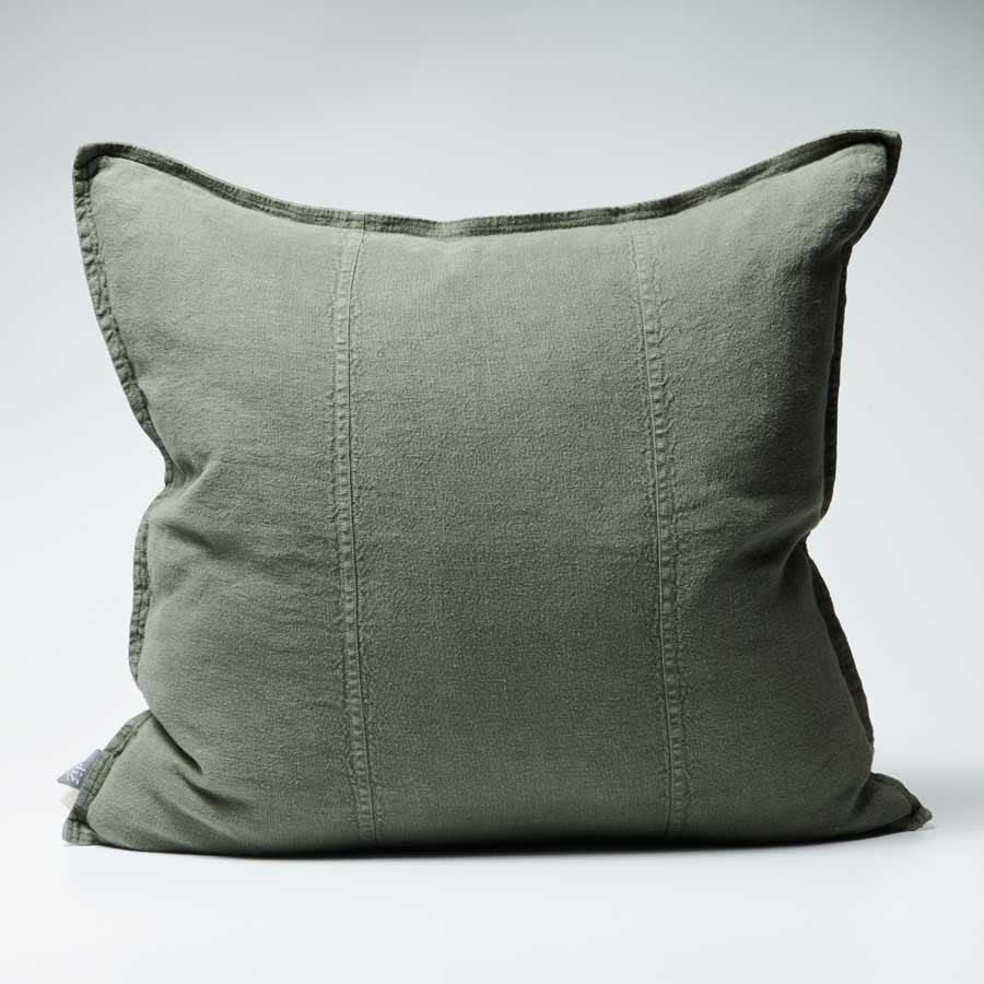 Luca® Linen Cushion - khaki - 50x50cm
