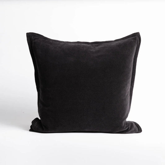 Evelyn Velvet Cushion - Black - 50x50cm