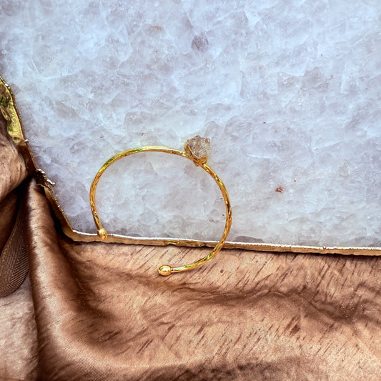 ICED STONE BRACELT - GOLD PLATED