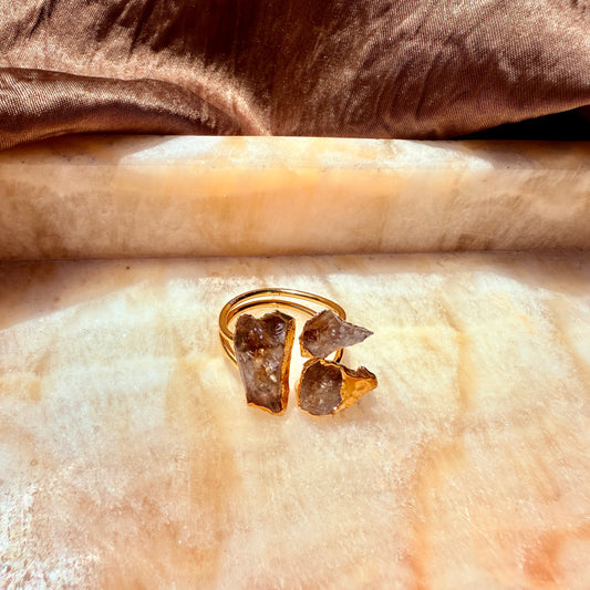 TRIPPLE GAP RING - GOLD PLATED