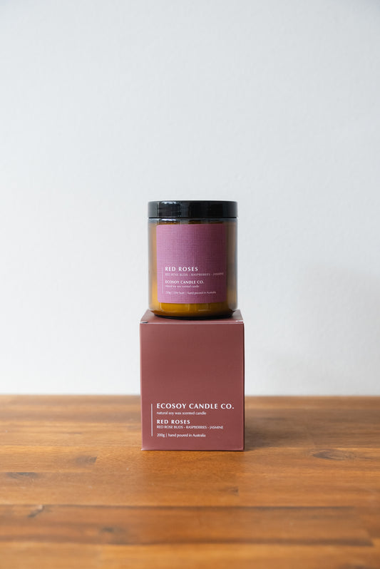 Ecosoy Candle - Red Roses