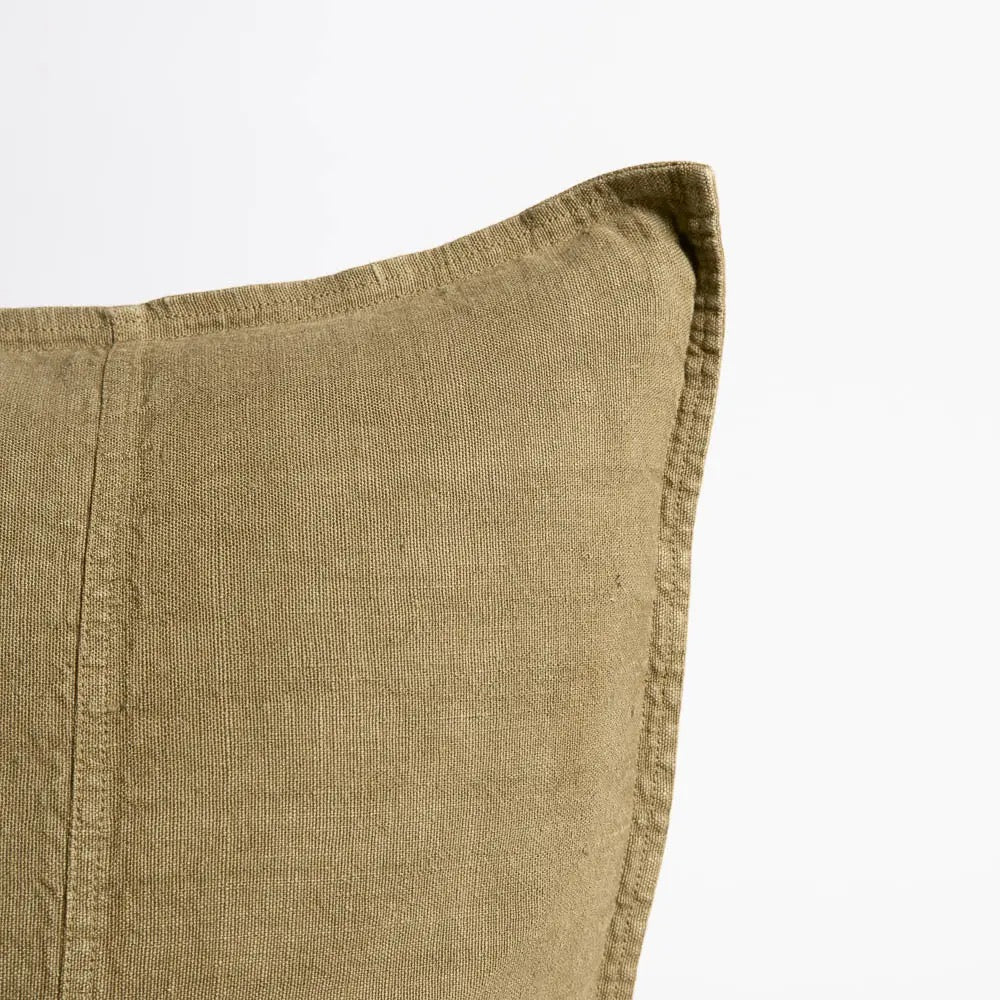 Luca® Linen Cushion - Olive - 40x60cm