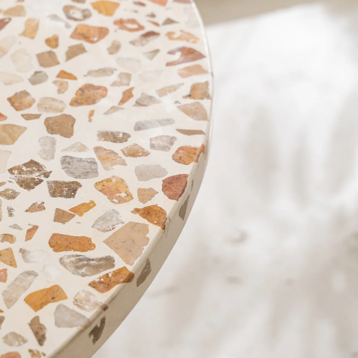 ILLIA TERRAZZO DINING TABLE - Stone