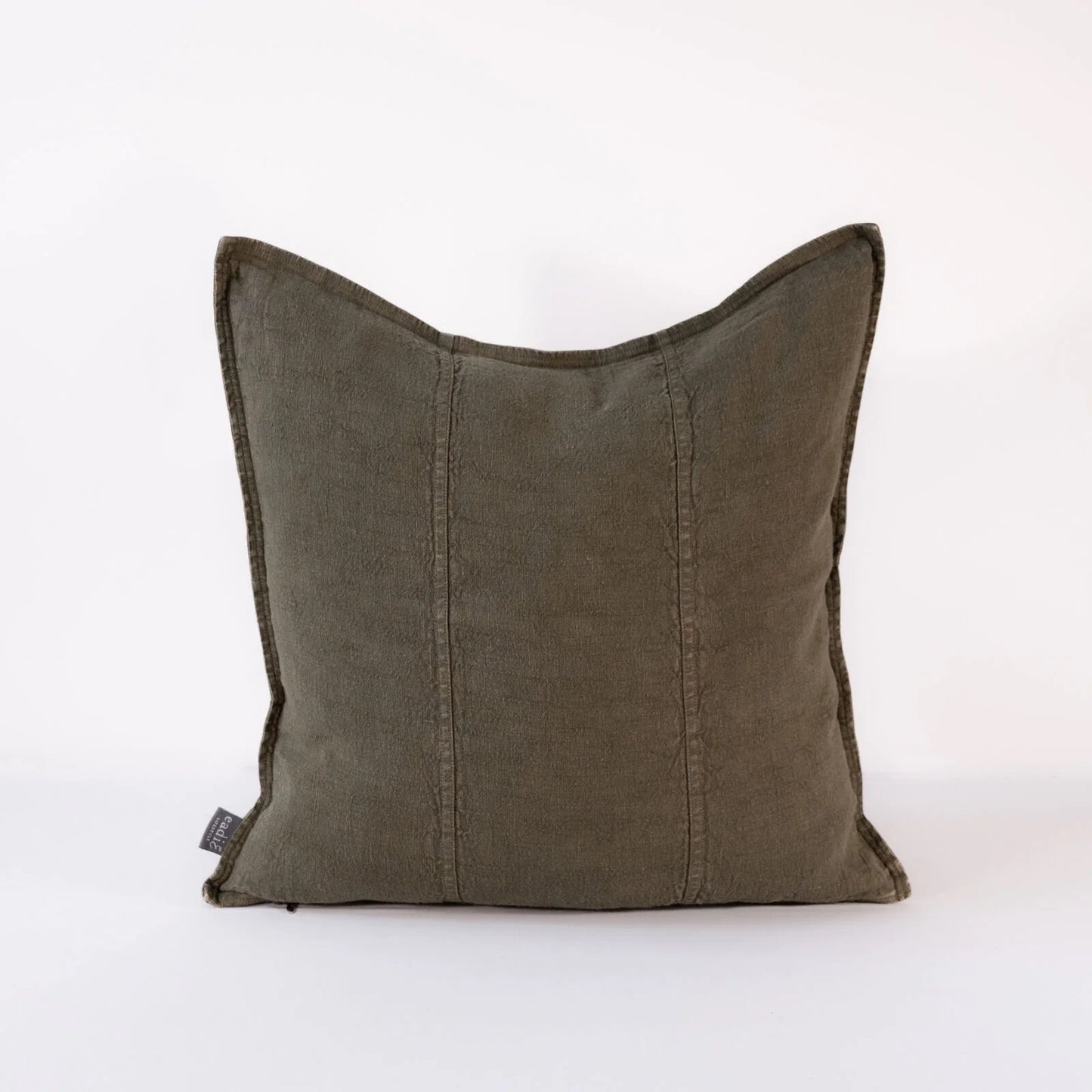 Luca Linen Cushion 50x50cm - Moss Green