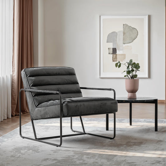 CUBICA CHAIR – CHARCOAL – GUN BLACK FRAME