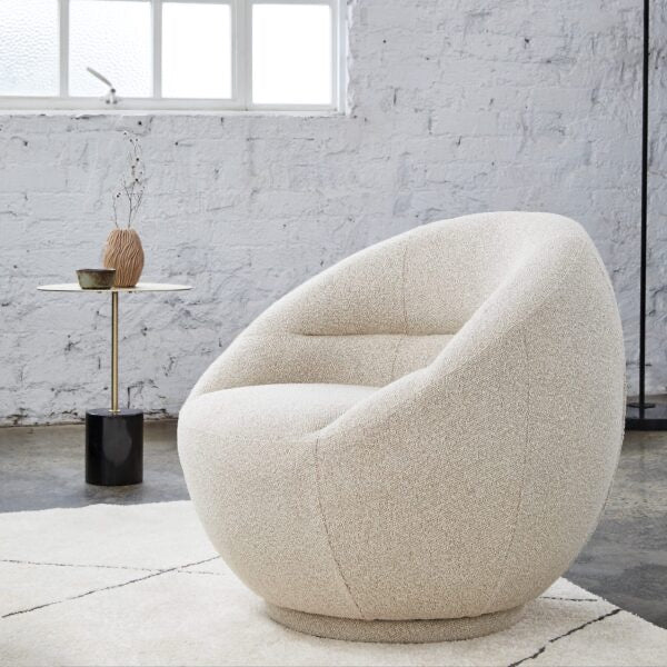 LUNA SWIVEL CHAIR – OATMEAL