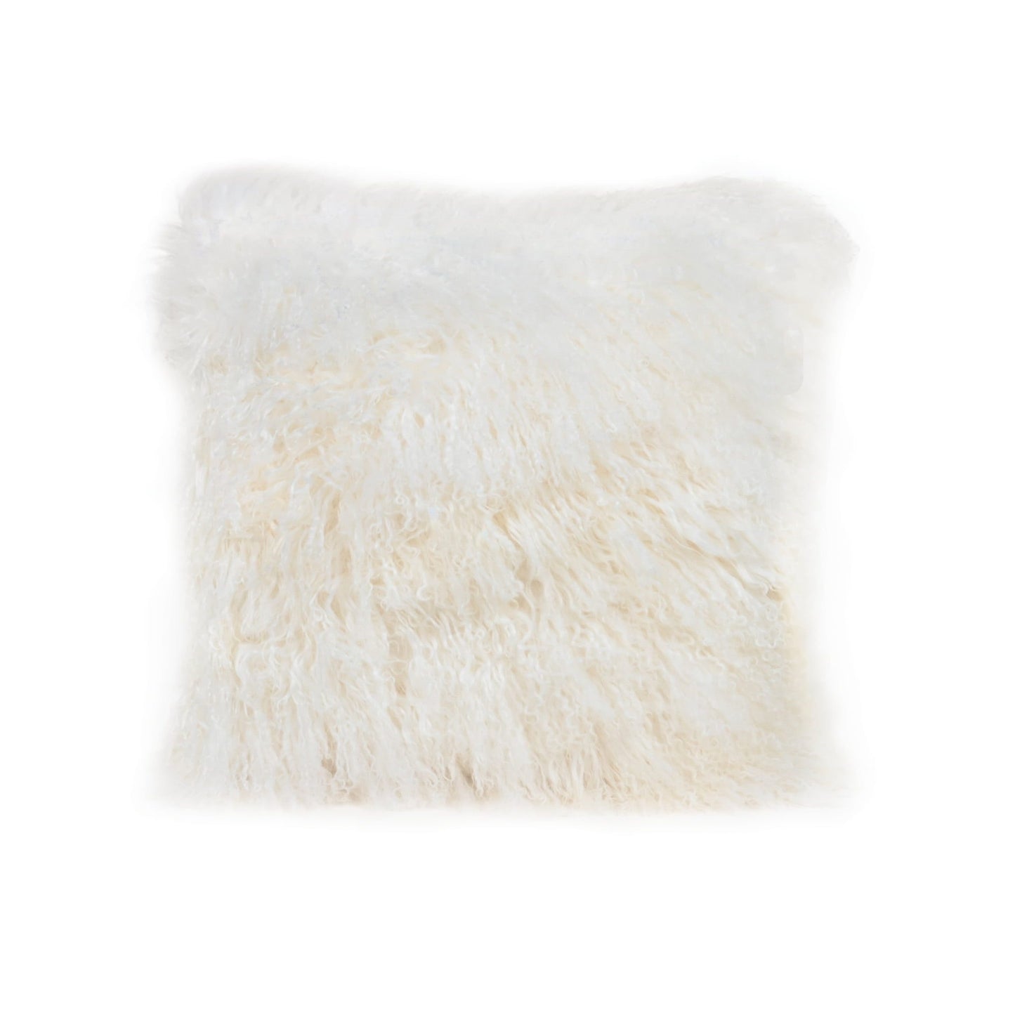 WHITE TIBETAN FUR CUSHION