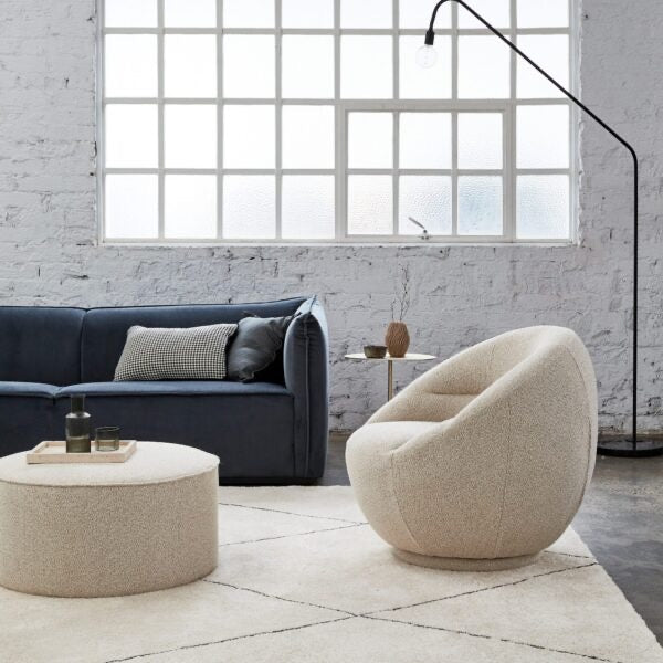 LUNA SWIVEL CHAIR – OATMEAL