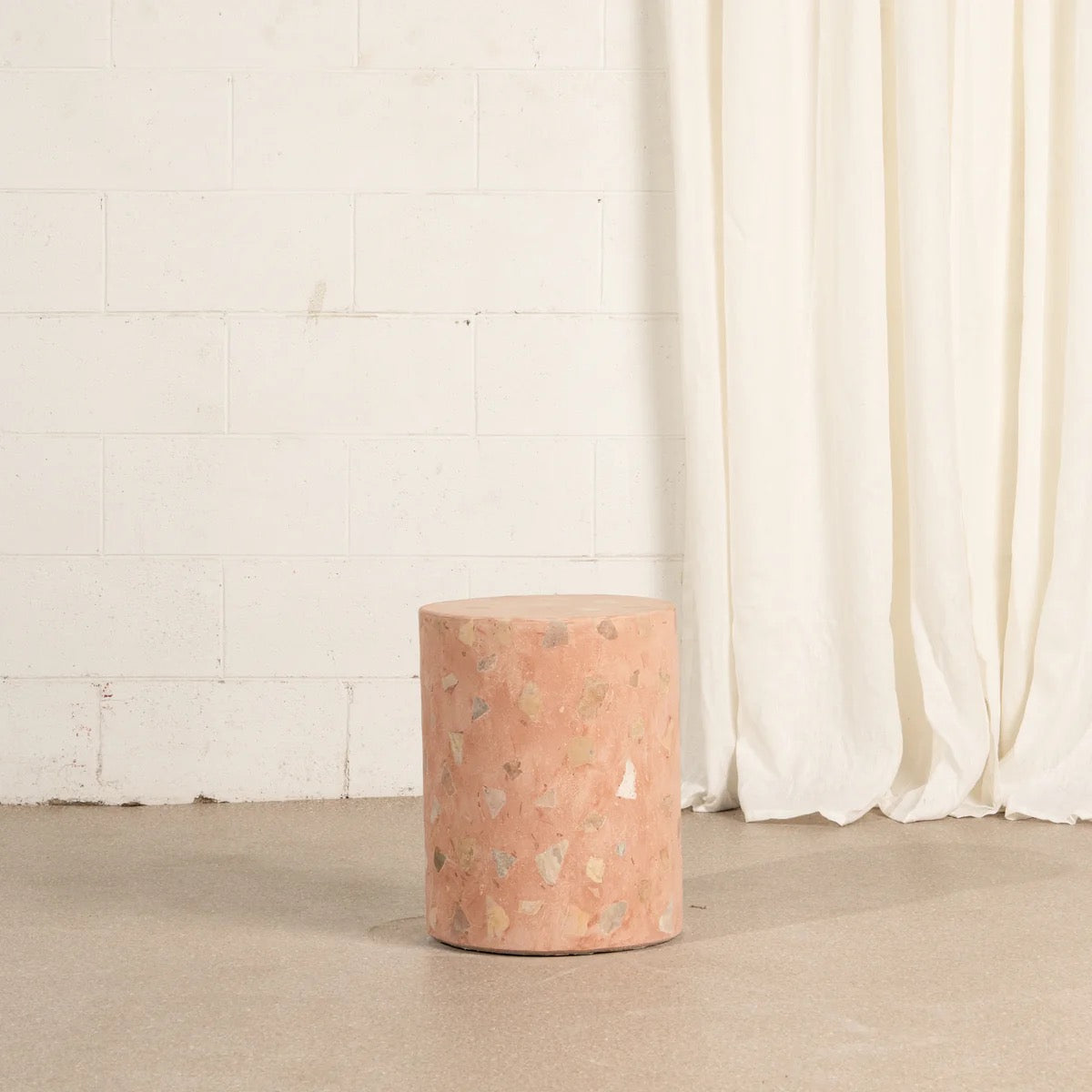 ILLIA TERRAZZO STOOL - TERRAROSA