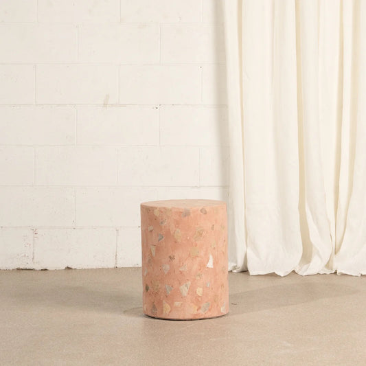 ILLIA TERRAZZO STOOL - TERRAROSA