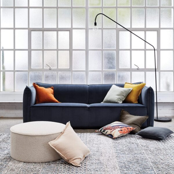 ELEMENTS LINEN CUSHION – OATMEAL – 55 X 55 – FEATHER FILL