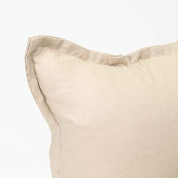 ELEMENTS LINEN CUSHION – OATMEAL – 55 X 55 – FEATHER FILL
