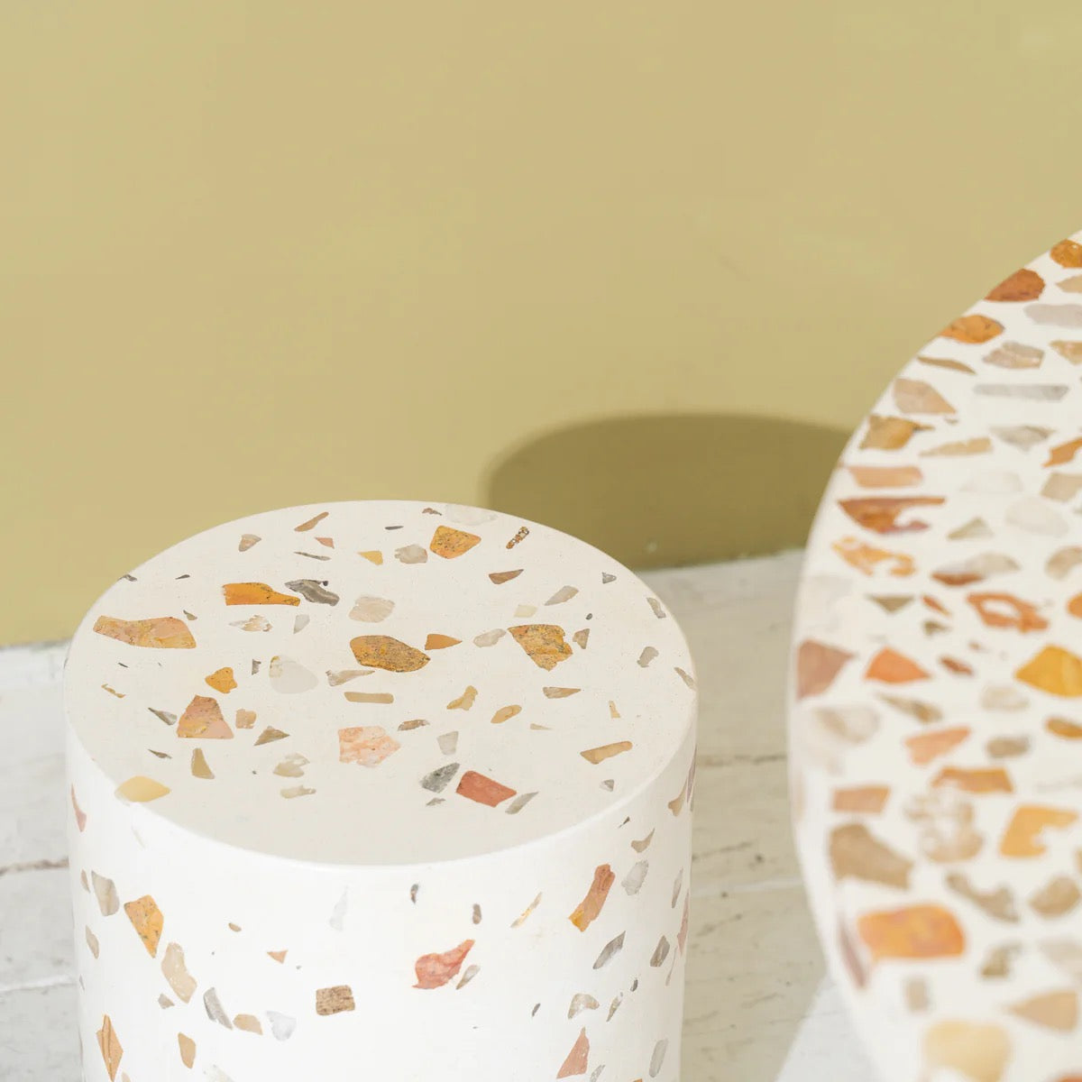ILLIA TERRAZZO STOOL - Stone
